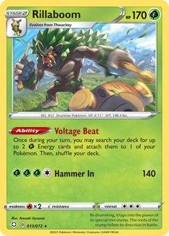 Rillaboom #13/72 Holo Rare (Holofoil) / Shining Fates