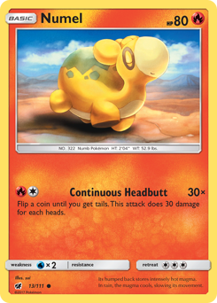 Numel #013/111 Common (Reverse Holofoil) / Crimson Invasion
