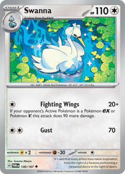 Swanna #140/167 Uncommon / Twilight Masquerade