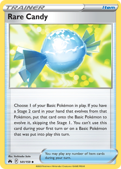 Rare Candy #141/159 Uncommon (Reverse Holofoil) / Crown Zenith