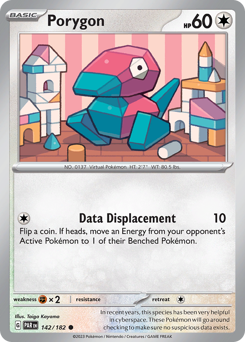 Porygon #142/182 Common (Reverse Holofoil) / Paradox Rift