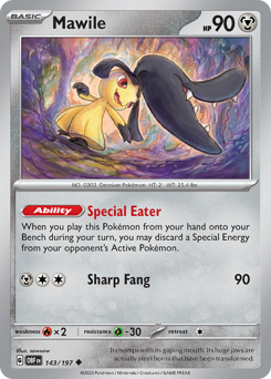 Mawile #143/197 Uncommon / Obsidian Flames
