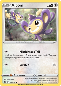 Aipom #144/196 Common / Lost Origin