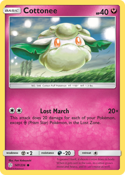 Cottonee #147/236 Common / Cosmic Eclipse