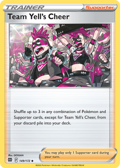 Team Yell's Cheer #149/172 Uncommon (Reverse Holofoil) / Brilliant Stars