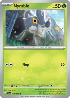 Nymble #014/182 Common (Reverse Holofoil) / Paradox Rift