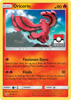 Oricorio #014/145 Rare (Normal) / Guardians Rising