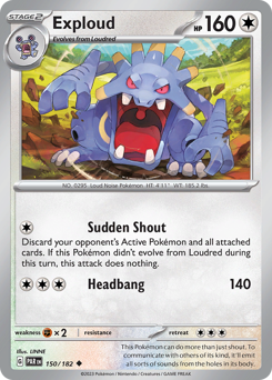 Exploud #150/182 Uncommon (Reverse Holofoil) / Paradox Rift