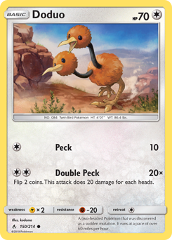 Doduo #150/214 Common / Unbroken Bonds