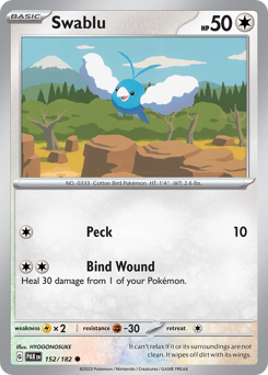Swablu #152/182 Common / Paradox Rift