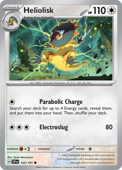 Heliolisk #155/191 Common (Reverse Holofoil) / Surging Sparks