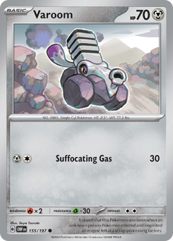 Varoom #155/197 Common (Reverse Holofoil) / Obsidian Flames
