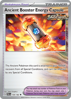 Ancient Booster Energy Capsule #159/182 Uncommon (Reverse Holofoil) / Paradox Rift
