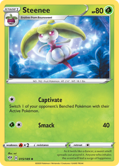 Steenee #015/189 Uncommon (Reverse Holofoil) / Darkness Ablaze
