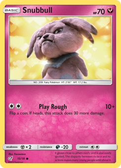 Snubbull #15/18 Common (Holofoil) / Detective Pikachu