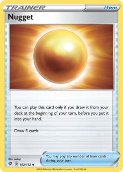 Nugget #162/192 Uncommon (Reverse Holofoil) / Rebel Clash