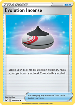 Evolution Incense #163/202 Uncommon / Sword & Shield