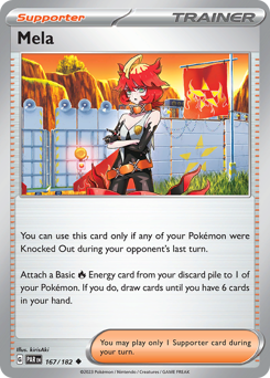 Mela #167/182 Uncommon (Reverse Holofoil) / Paradox Rift