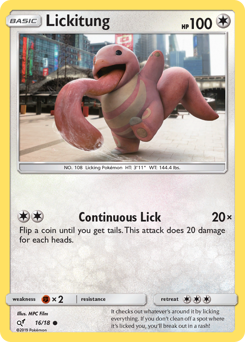 Lickitung #16/18 Common (Holofoil) / Detective Pikachu