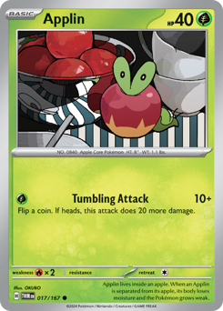 Applin #017/167 Common (Reverse Holofoil) / Twilight Masquerade