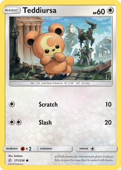 Teddiursa #171/236 Common / Cosmic Eclipse