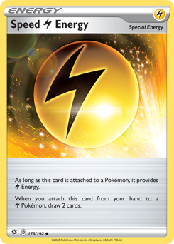 Speed Lightning Energy #173/192 Uncommon (Reverse Holofoil) / Rebel Clash