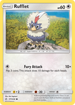 Rufflet #177/236 Common / Cosmic Eclipse