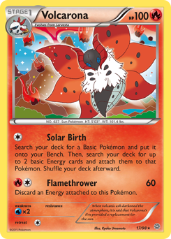 Volcarona #17/98 Holo Rare (Reverse Holofoil) / Ancient Origins