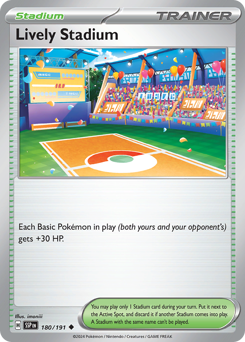 Lively Stadium #180/191 Uncommon / Surging Sparks