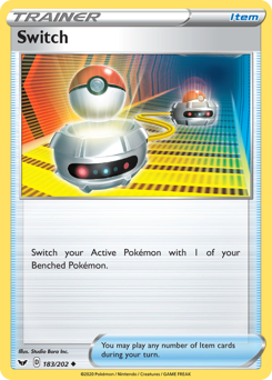 Switch #183/202 Uncommon (Reverse Holofoil) / Sword & Shield