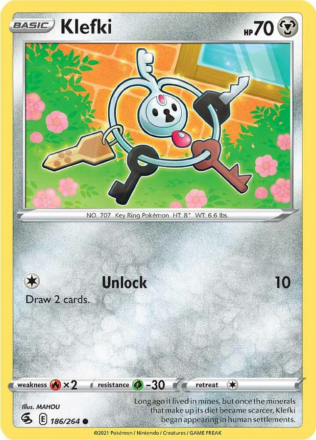 Klefki #186/264 Common (Reverse Holofoil) / Fusion Strike