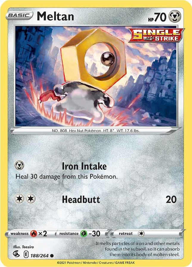 Meltan #188/264 Common (Reverse Holofoil) / Fusion Strike