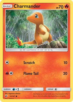 Charmander #018/147 Common (Holofoil) / Burning Shadows