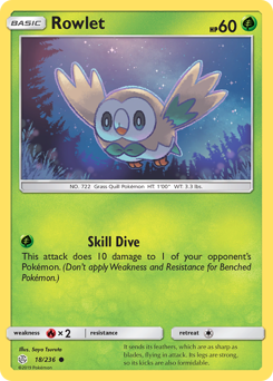 Rowlet #018/236 Common / Cosmic Eclipse