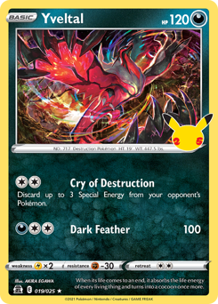 Yveltal #19/25 Holo Rare (Holofoil) / Celebrations