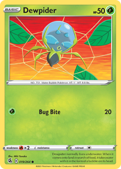 Dewpider #019/264 Common (Reverse Holofoil) / Fusion Strike