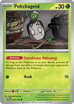 Poltchageist #020/167 Common (Reverse Holofoil) / Twilight Masquerade