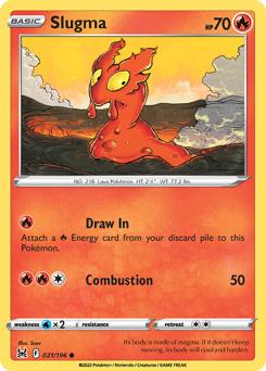Slugma #021/196 Common (Reverse Holofoil) / Lost Origin
