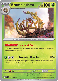 Brambleghast #021/162 Rare (Holofoil) / Temporal Forces