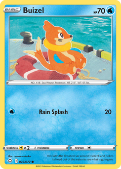 Buizel #22/72 Common (Reverse Holofoil) / Shining Fates