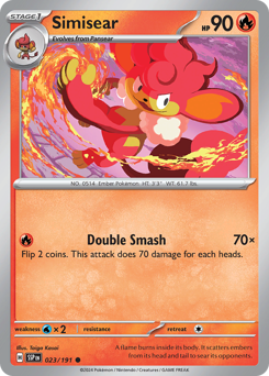 Simisear #023/191 Common / Surging Sparks