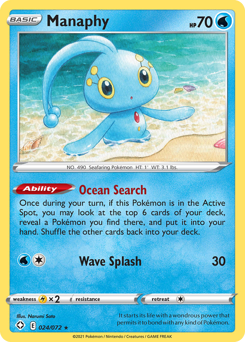 Manaphy #24/72 Rare (Reverse Holofoil) / Shining Fates