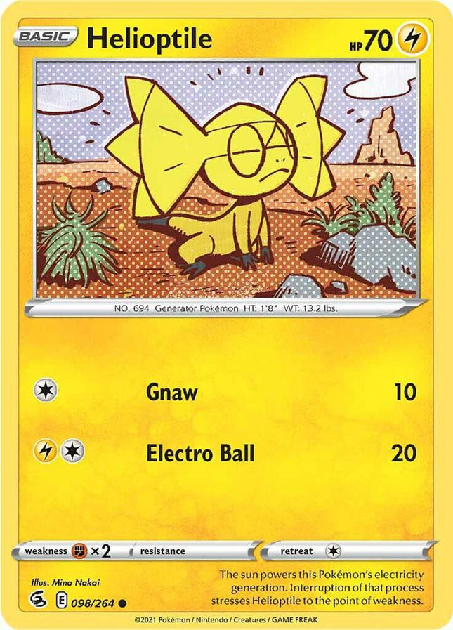 Helioptile #098/264 Common (Reverse Holofoil) / Fusion Strike
