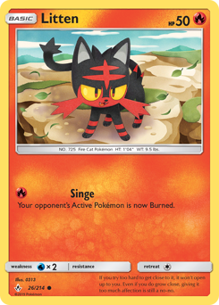 Litten #026/214 Common / Unbroken Bonds