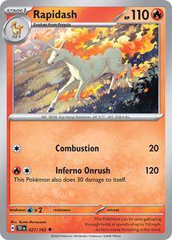 Rapidash #027/162 Uncommon / Temporal Forces