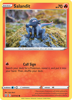 Salandit #027/163 Common (Holofoil) / Battle Styles