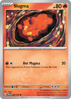Slugma #028/167 Common (Reverse Holofoil) / Twilight Masquerade