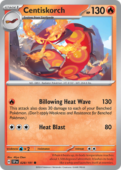 Centiskorch #028/191 Common / Surging Sparks