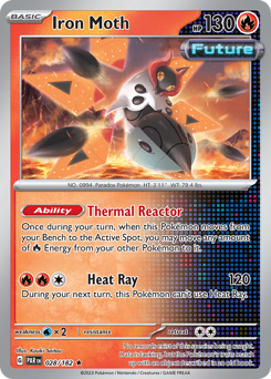 Iron Moth #028/182 Rare (Holofoil) / Paradox Rift