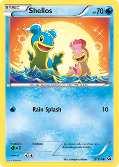 Shellos #028/114 Common (Reverse Holofoil) / Steam Siege